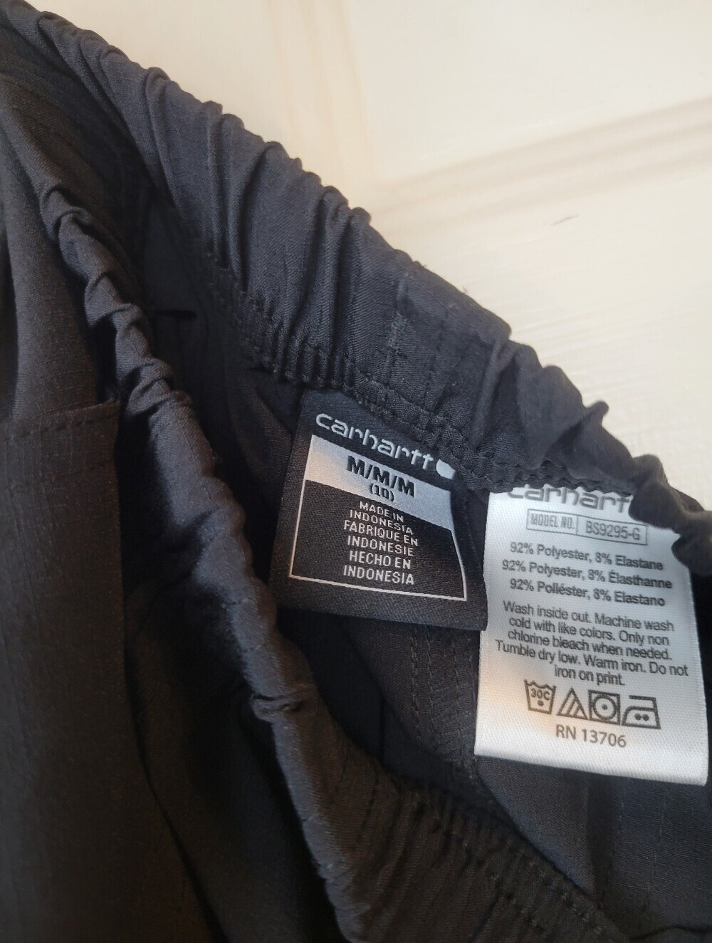 Carhartt Black Performance Elastic-Waist Shorts - Picture 8 of 8